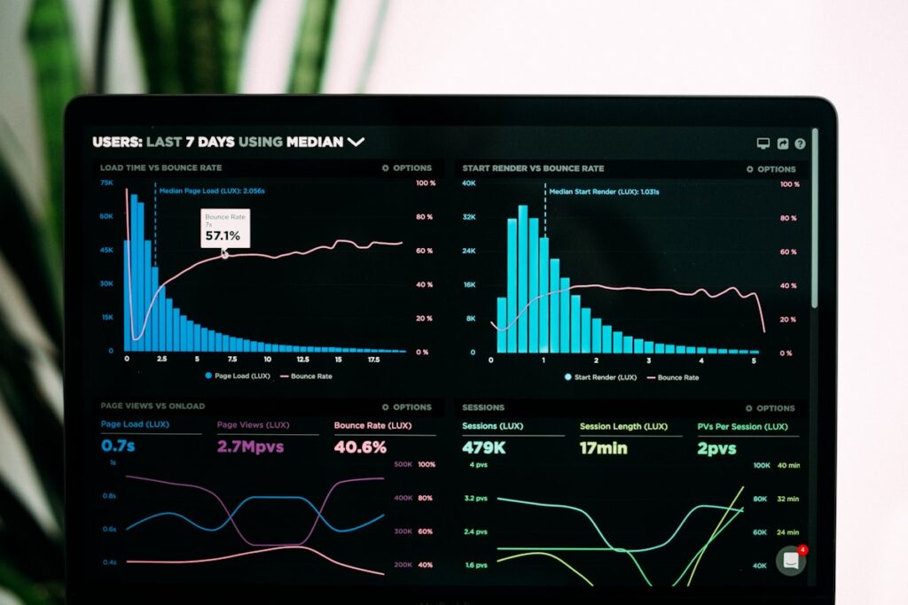 Digital marketing ROI calculation — analytics data and performance metrics